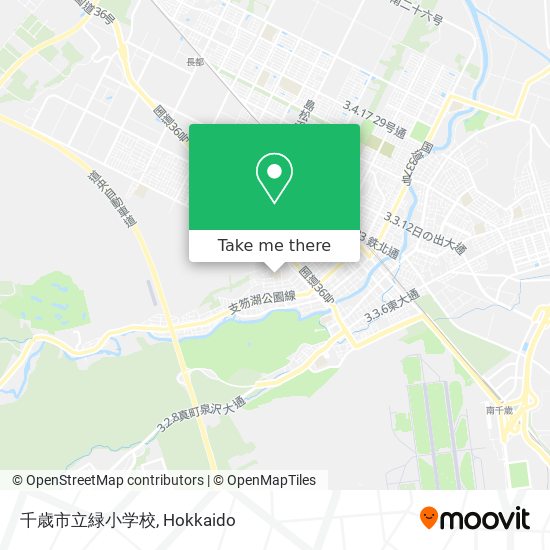千歳市立緑小学校 map