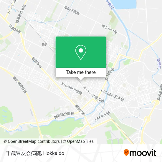 Chitose Houyukai Hospital map