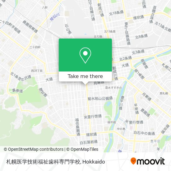 札幌医学技術福祉歯科専門学校 map