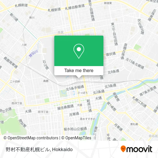 Nomura Real Estate Sapporo Building map