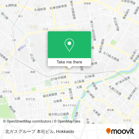 北ガスグループ 本社ビル map