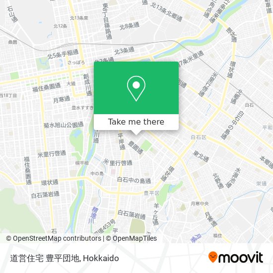 道営住宅 豊平団地 map