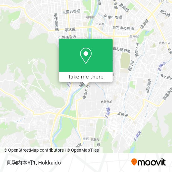 真駒内本町1 map