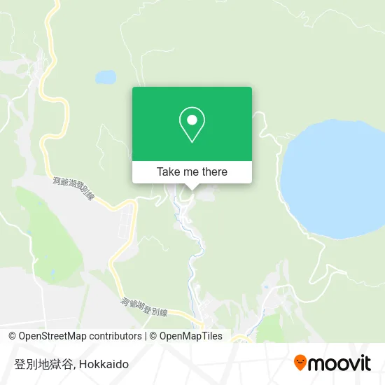 登別地獄谷 map