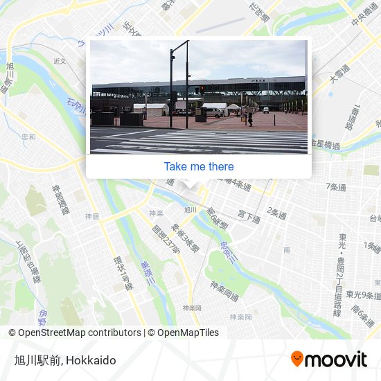 旭川駅前 map