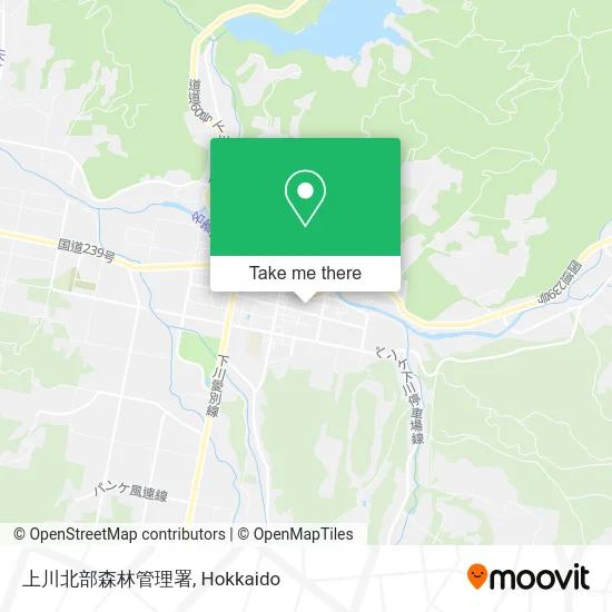 Kamikawa Northern Forest Management Office map