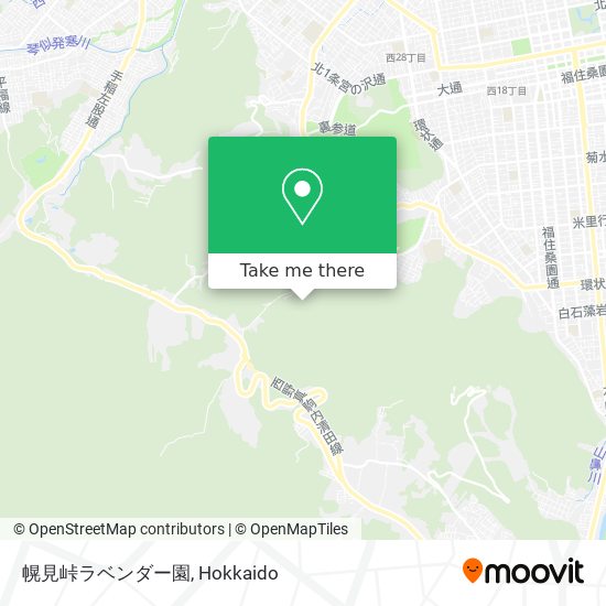 幌見峠ラベンダー園 map