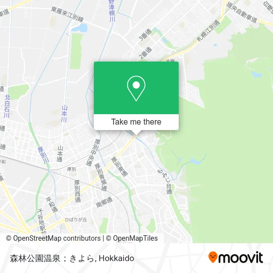 森林公園温泉；きよら map