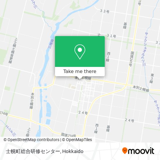 士幌町総合研修センター map