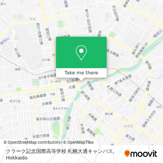 クラーク記念国際高等学校 札幌大通キャンパス map