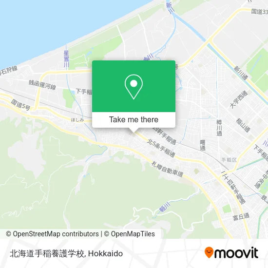 北海道手稲養護学校 map