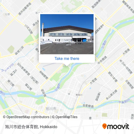 旭川市総合体育館 map