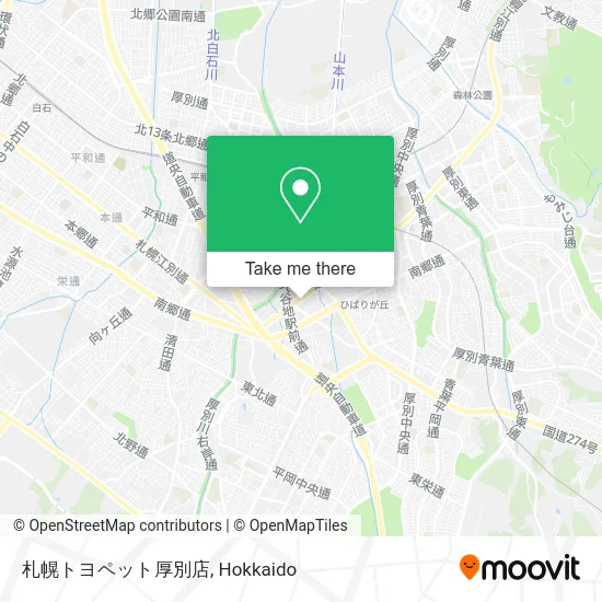 札幌トヨペット厚別店 map