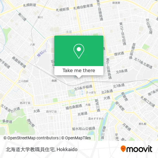 北海道大学教職員住宅 map