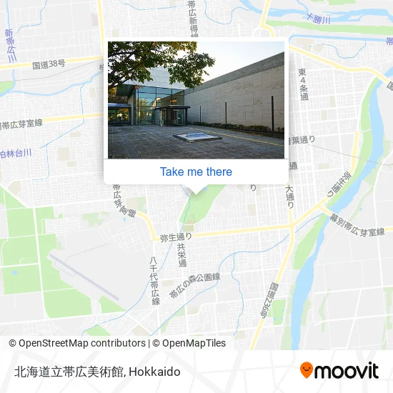 北海道立帯広美術館 map