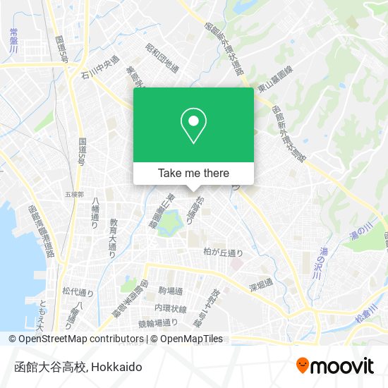 函館大谷高校 map