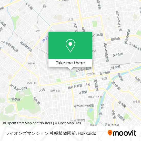 ライオンズマンション 札幌植物園前 map