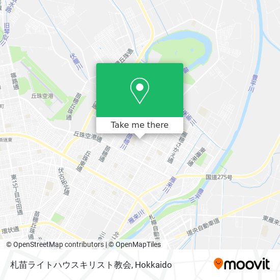 札苗ライトハウスキリスト教会 map