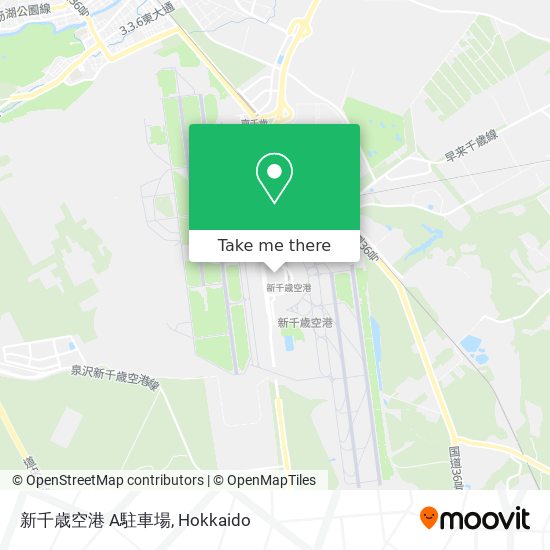 新千歳空港 A駐車場 map