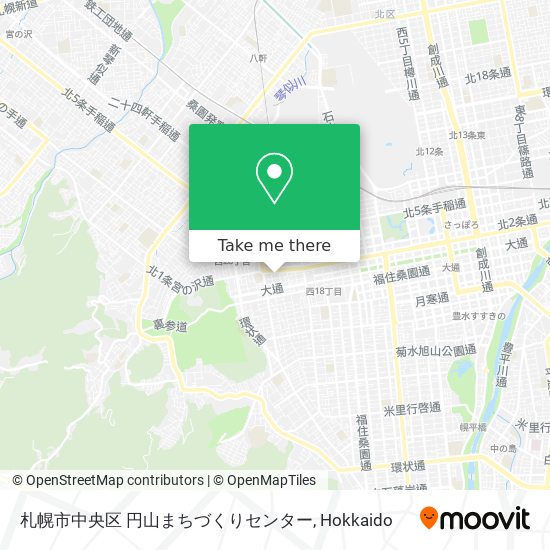 札幌市中央区 円山まちづくりセンター map
