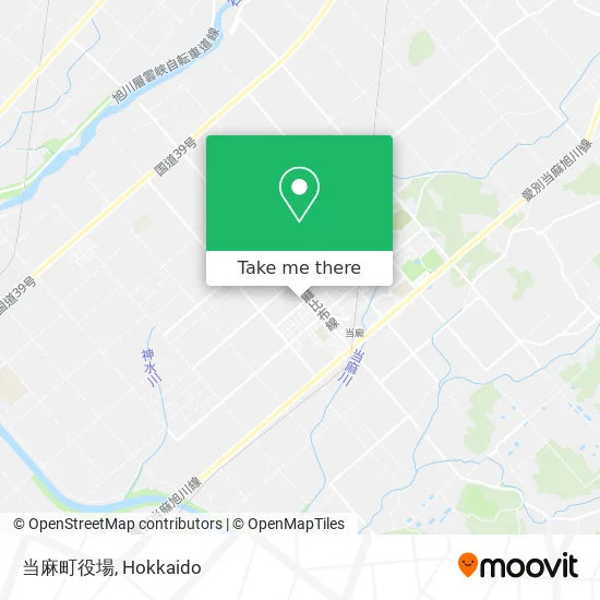 当麻町役場 map