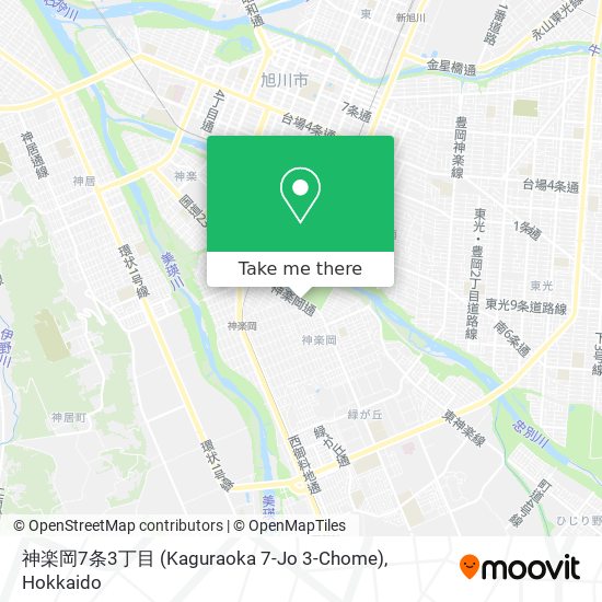 神楽岡7条3丁目 (Kaguraoka 7-Jo 3-Chome) map