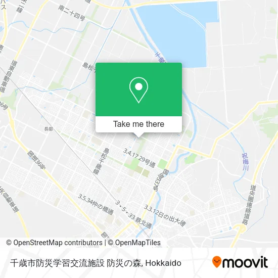 Chitose City Disaster Prevention Learning Exchange Facility Forest of Disaster Prevention map