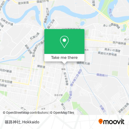 篠路神社 map