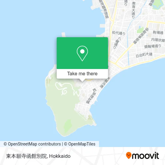 Higashi Honganji Hakodate Branch Temple map