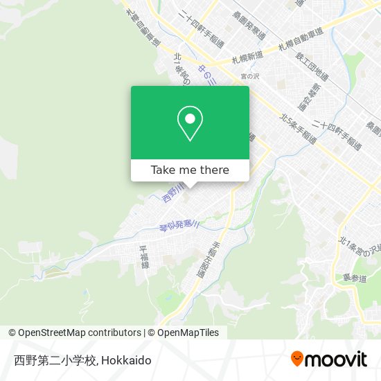 西野第二小学校 map