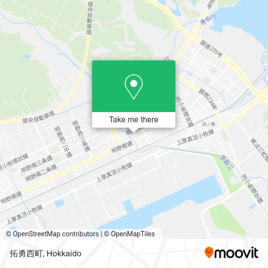 Takuyu West Town map