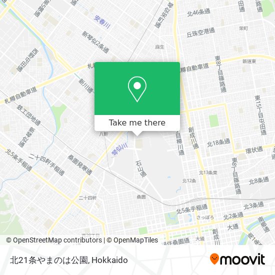 北21条やまのは公園 map