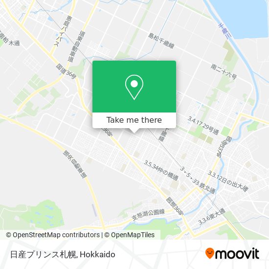 日産プリンス札幌 map