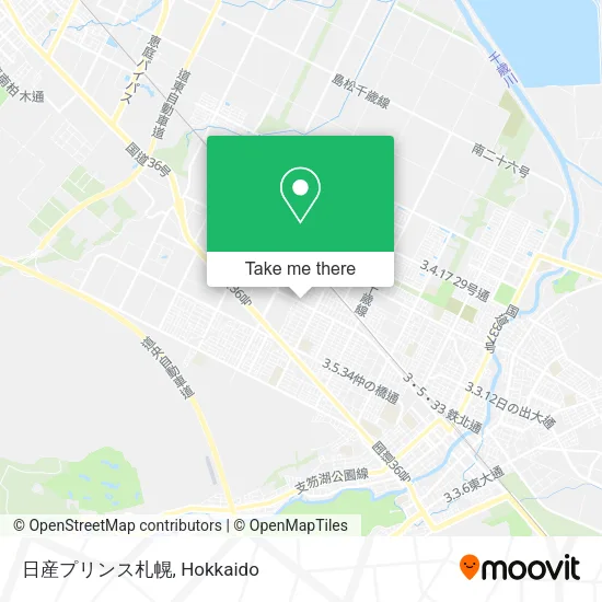 Nissan Prince Sapporo map