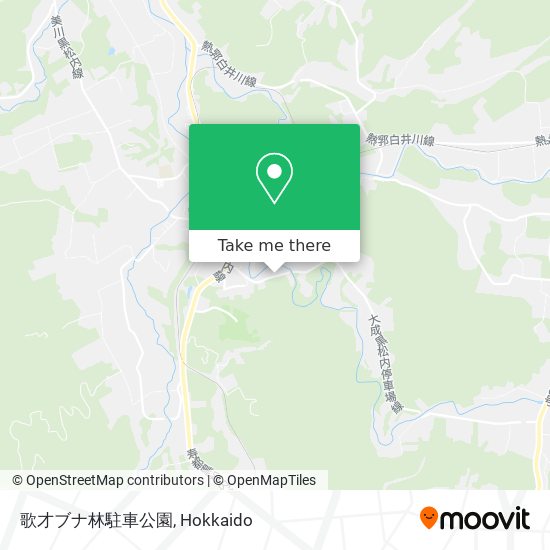 歌才ブナ林駐車公園 map