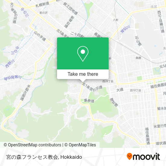 宮の森フランセス教会 map