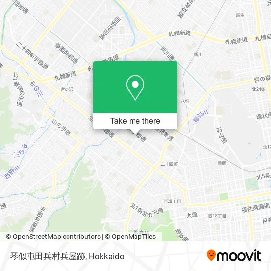 琴似屯田兵村兵屋跡 map