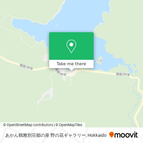 あかん鶴雅別荘鄙の座 野の花ギャラリー map