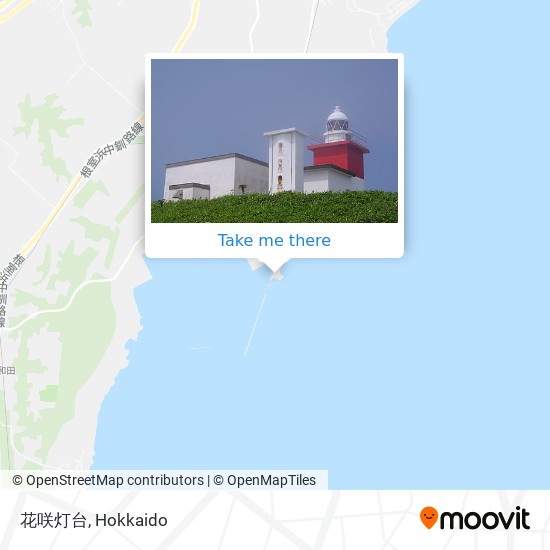 花咲灯台 map