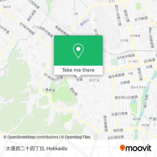 大通西二十四丁目 map