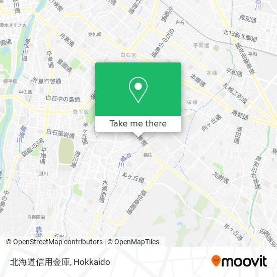 北海道信用金庫 map