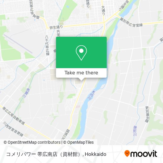 コメリパワー 帯広南店（資材館） map