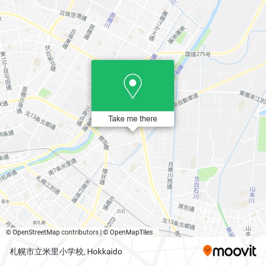 札幌市立米里小学校 map