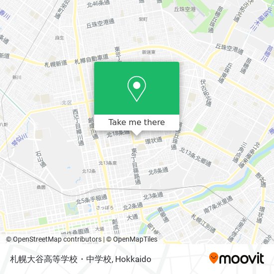札幌大谷高等学校・中学校 map