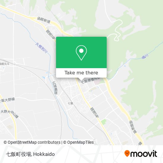 七飯町役場 map