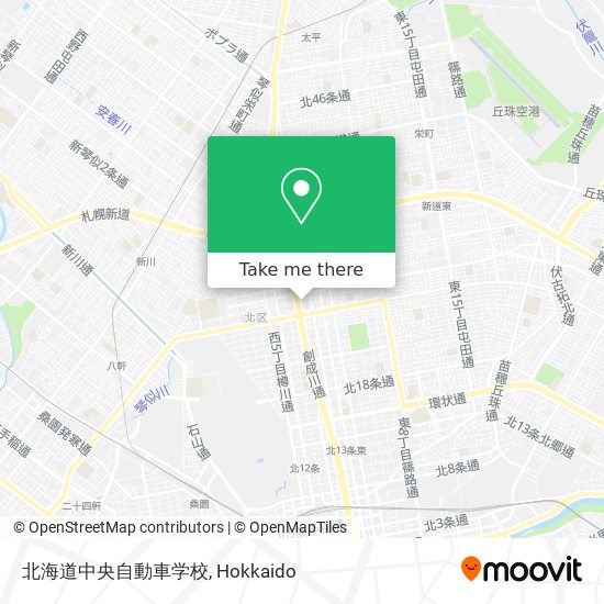 北海道中央自動車学校 map