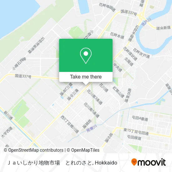 Ｊａいしかり地物市場　とれのさと map