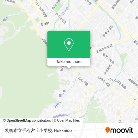 札幌市立手稲宮丘小学校 map