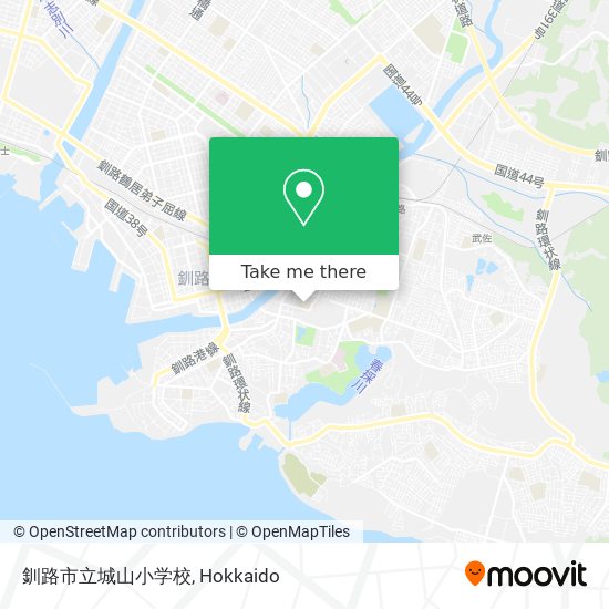 釧路市立城山小学校 map