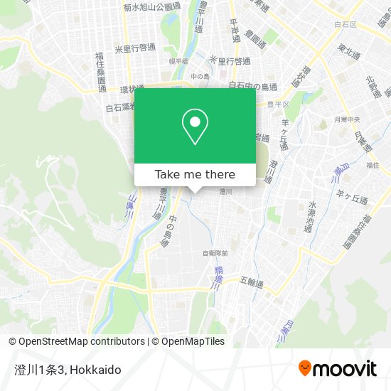 澄川1条3 map